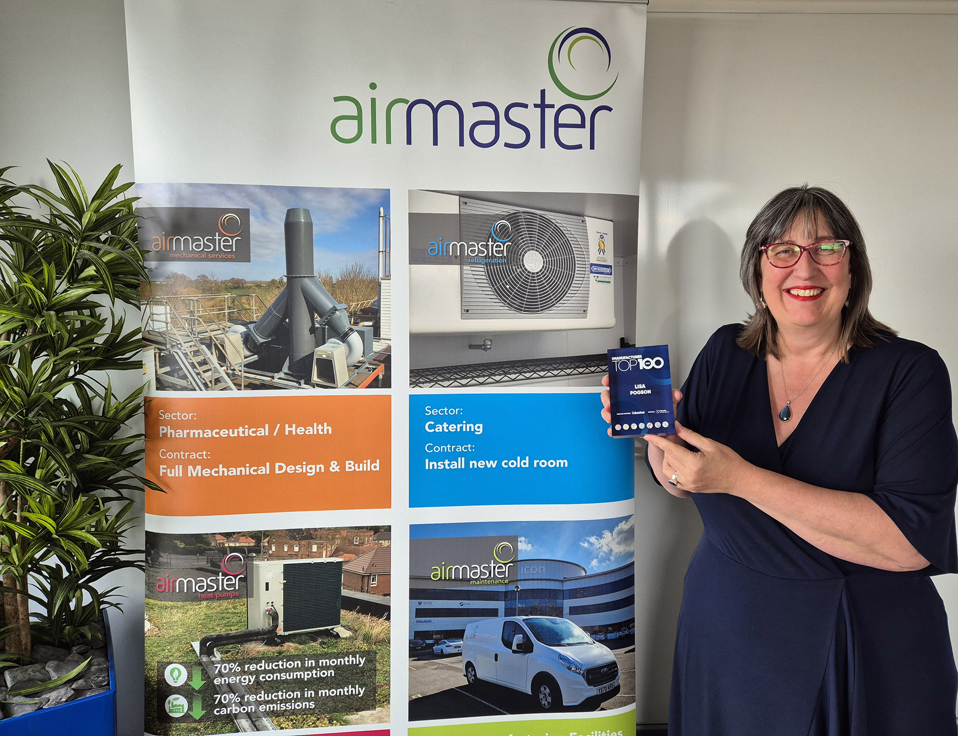Thumbnail for Lisa Pogson, Managing Director of Airmaster, Named in The Manufacturer Top 100 for 2025 news article